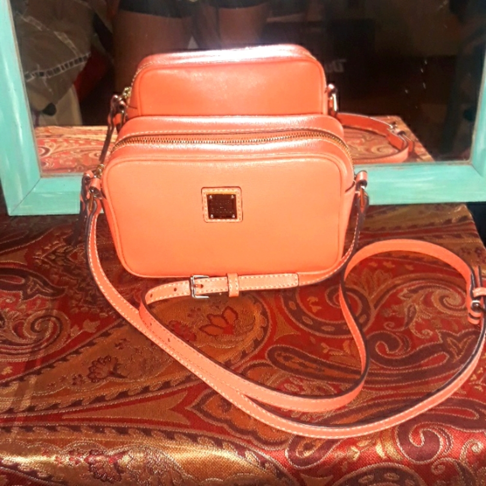 Dooney & Bourke Saffiano Leather Camera Crossbody Bag NWOT